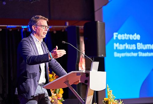 Bayerns Staatsminister für Wissenschaft und Kunst, Markus Blume, MdL